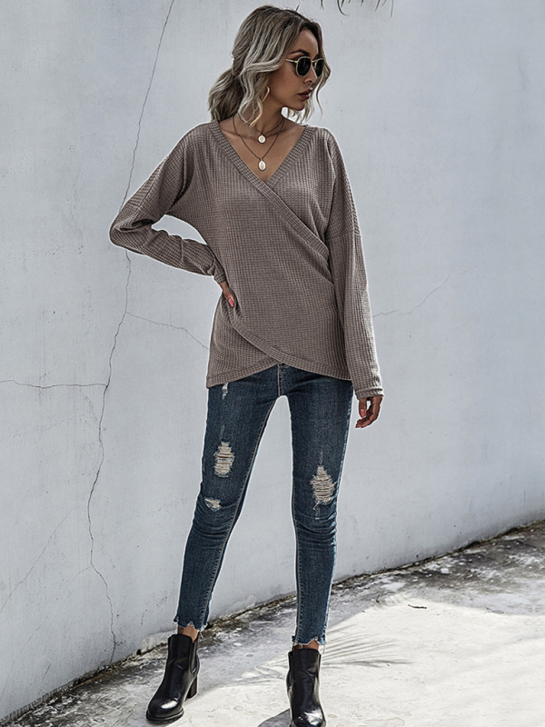 women's knitted inner long sleeve bottoming shirt Mori sweater - Image 3