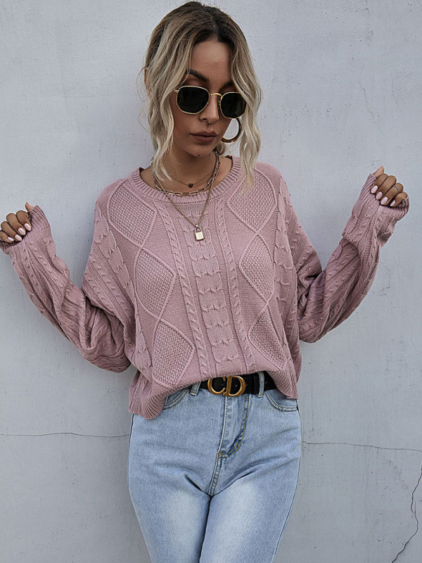 women's long sleeve twist forest short bottoming sweater - Image 4