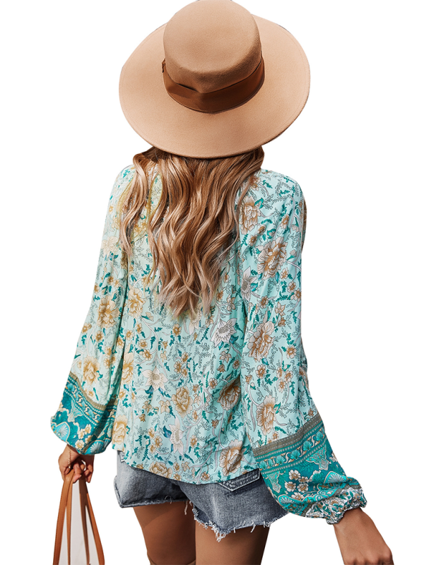 Bohemian Paisley Women's Blouse - Image 7
