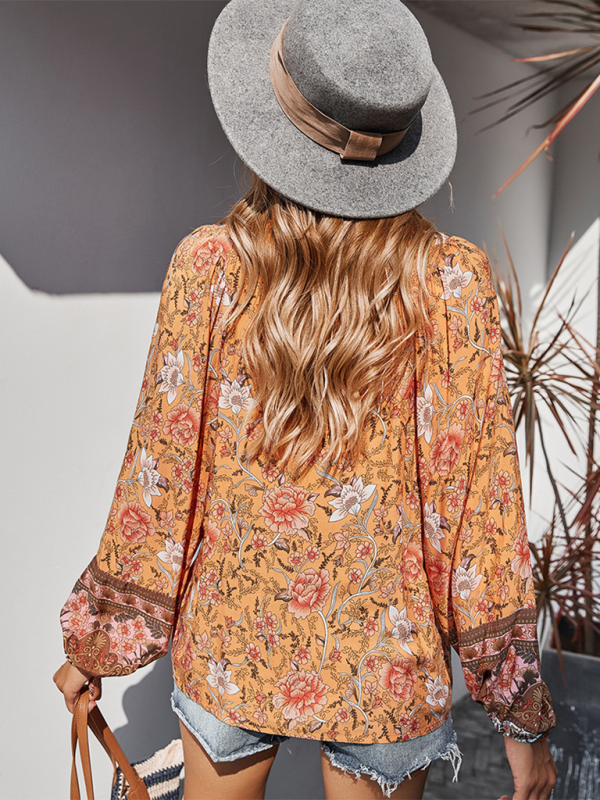 Bohemian Paisley Women's Blouse - Image 8