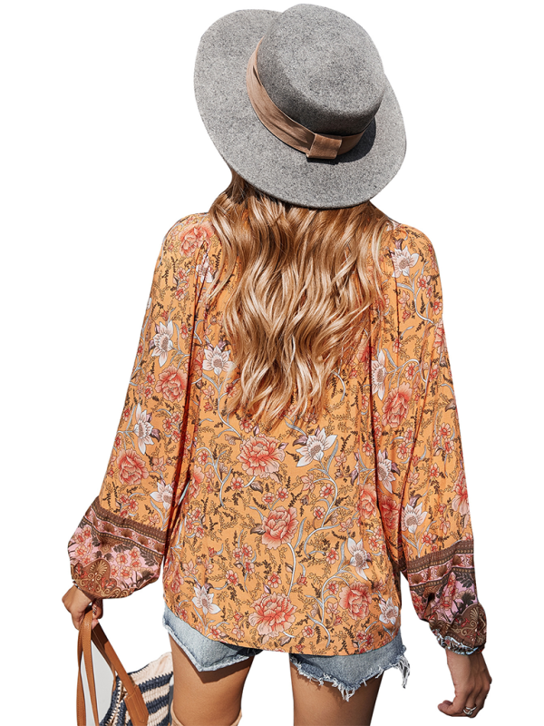 Bohemian Paisley Women's Blouse - Image 11