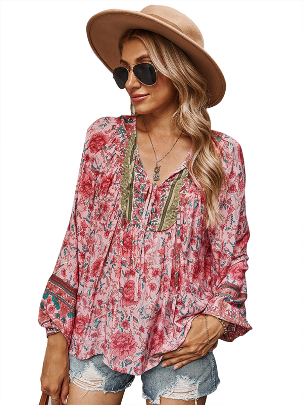 Bohemian Paisley Women's Blouse - Image 15