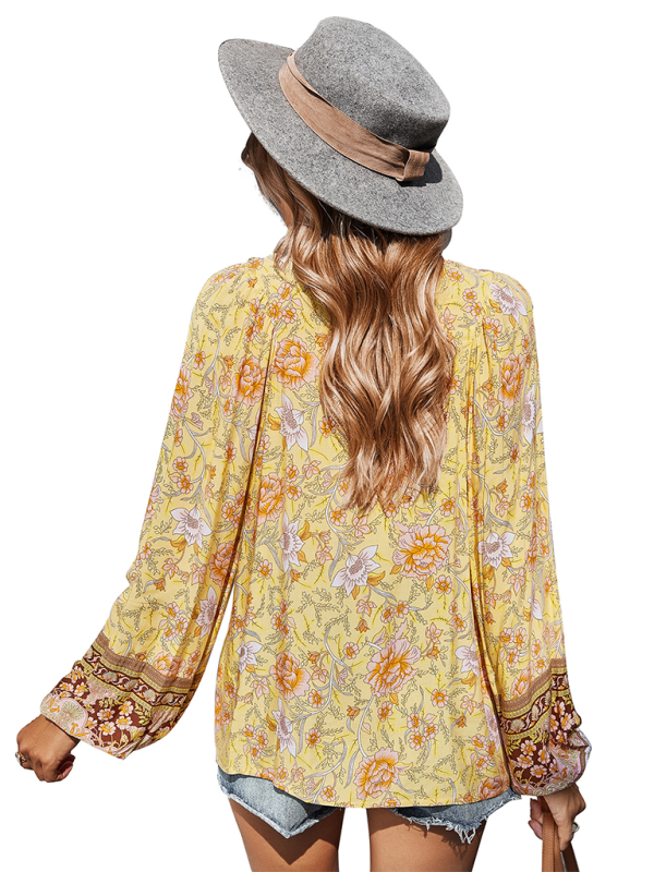 Bohemian Paisley Women's Blouse - Image 12