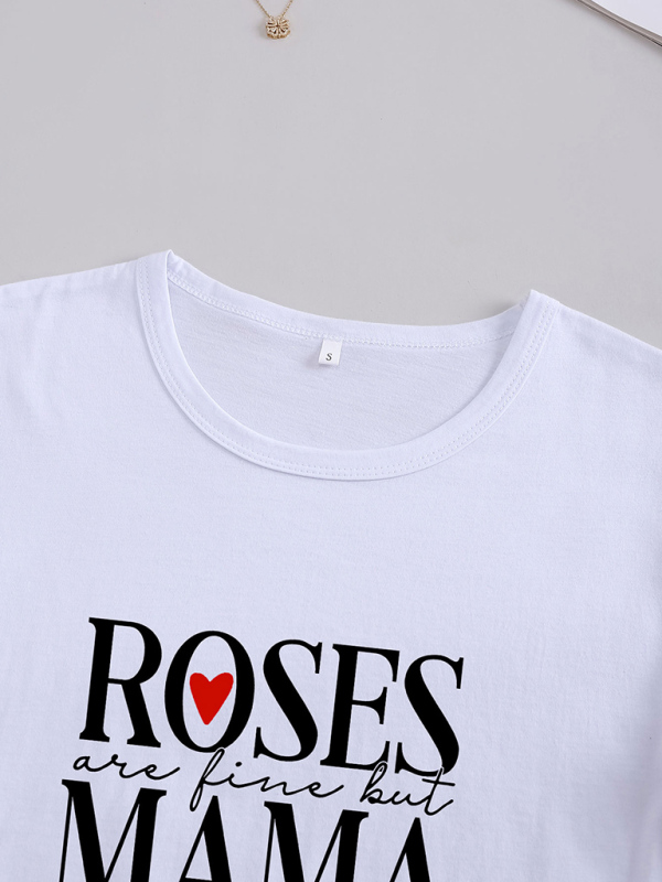 Women's Casual Mama Wine Quote Tee - Image 3