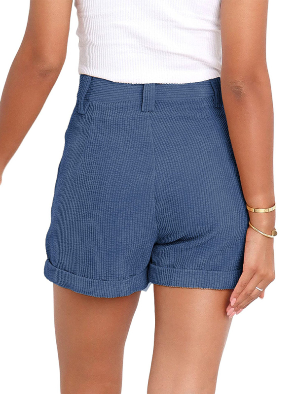 Casual Woven Polyester Summer High Waist Shorts - Image 11