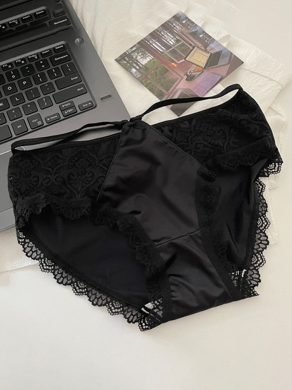 Lace Trim Self Design Women's Panties - Image 4