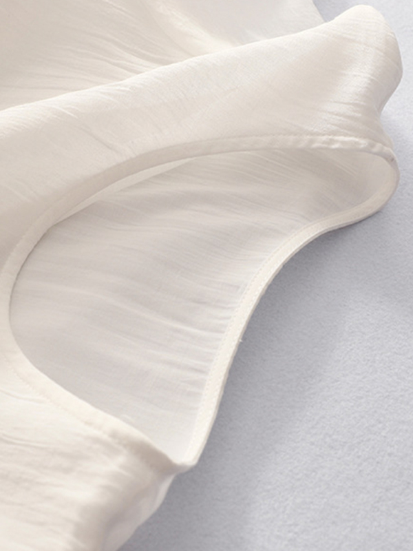 New literary retro casual loose embroidered long dress with large hem - Image 8